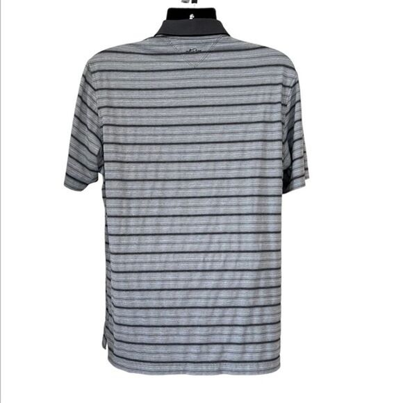 Adi Pure by Adidas Golf Stripe Polo Shirt Size Medium - Picture 2 of 7